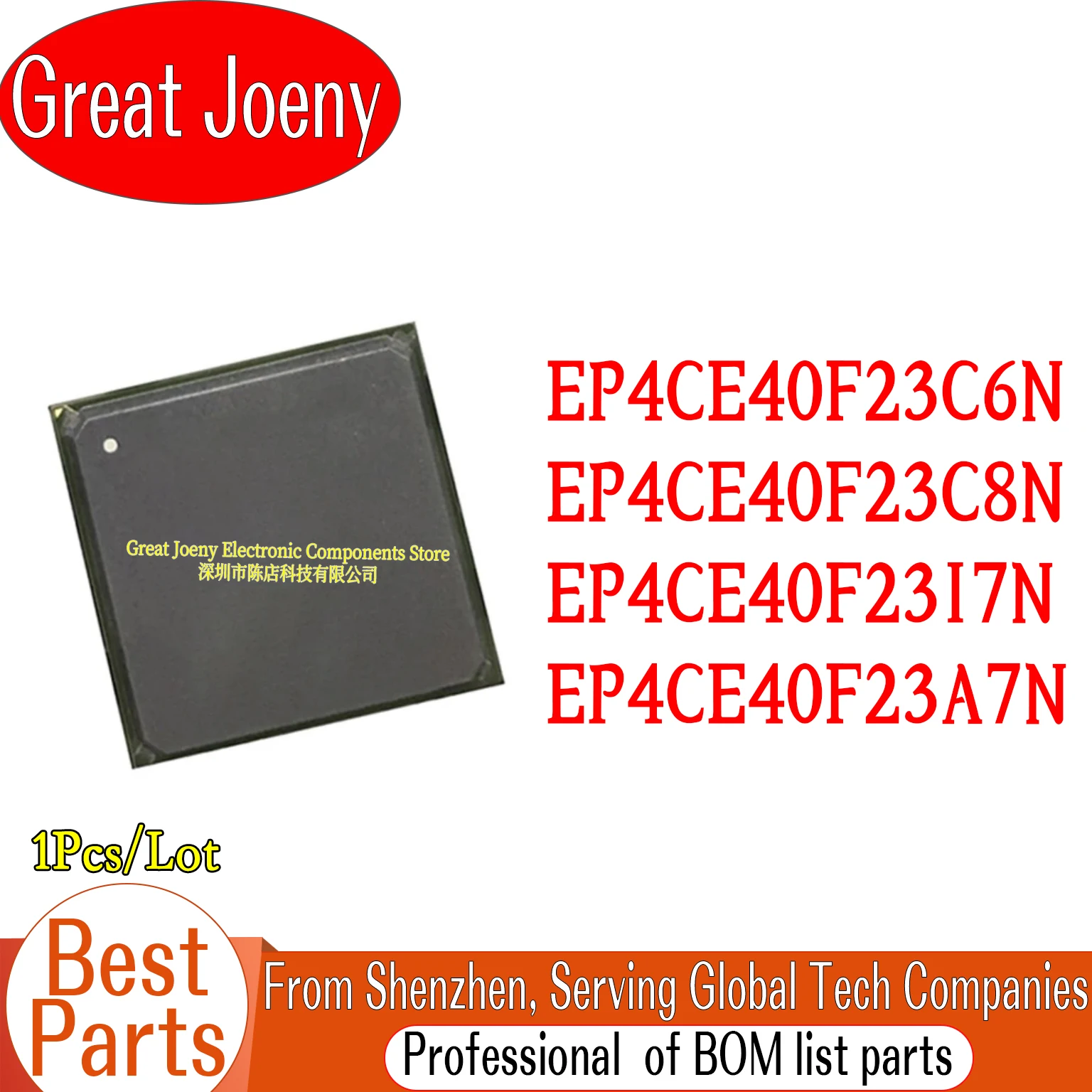 

100% New Original EP4CE40F23 EP4CE40F23C6N EP4CE40F23C8N EP4CE40F23I7N EP4CE40F23A7N EP4CE40 IC Chipset BGA-484
