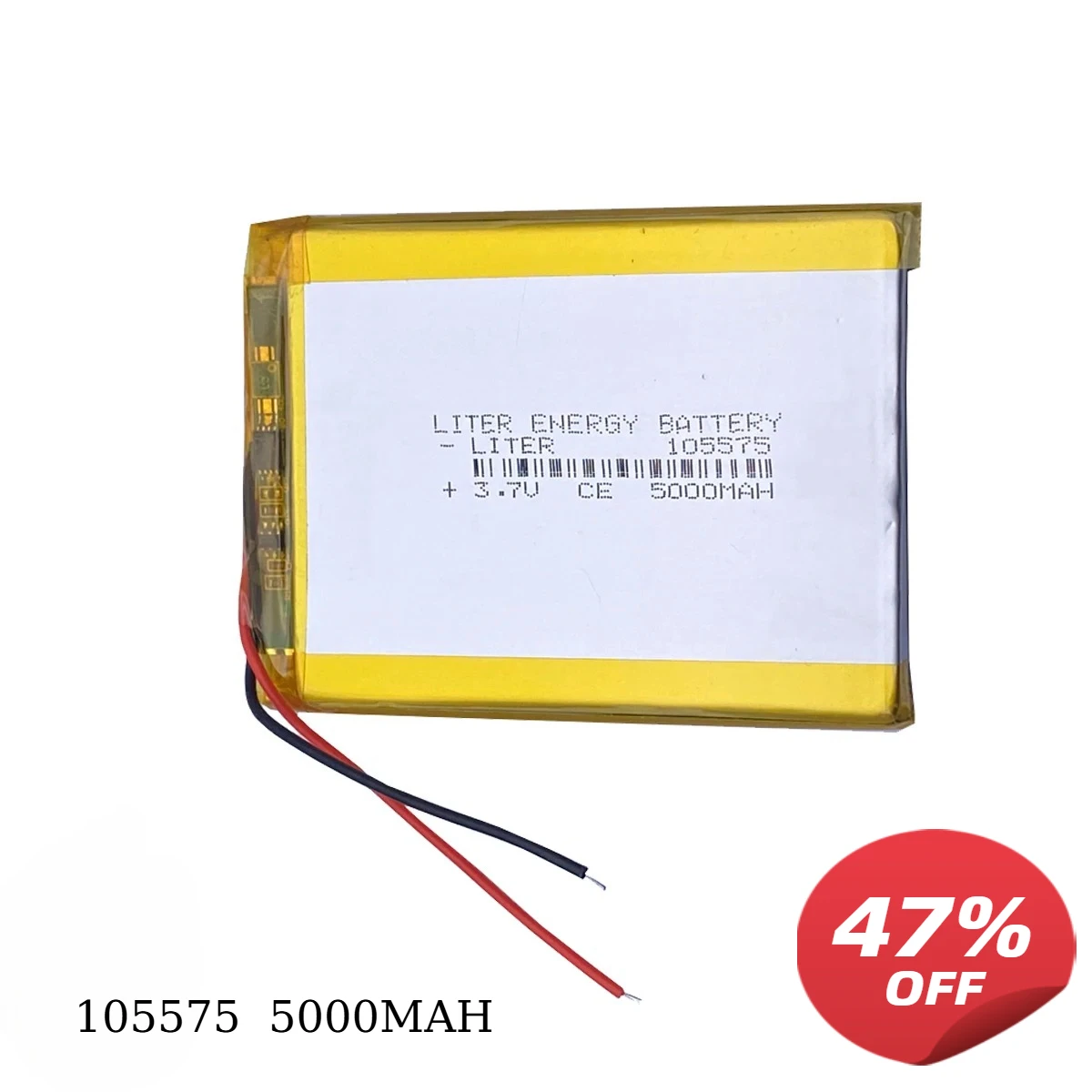 High Capacity 3.7V 5000mAh Li-Polymer Rechargeable Battery f