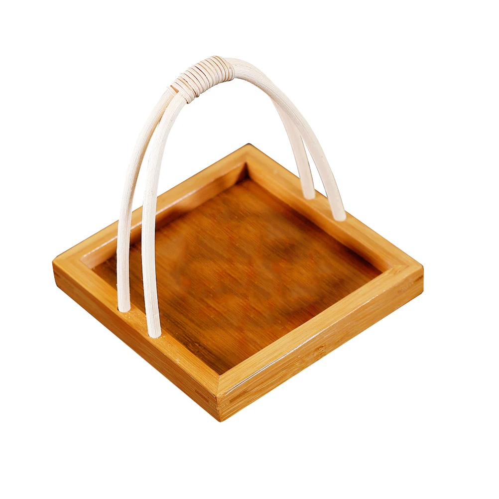 

Bamboo Sushi Plate Food Serving Tray Snack Basket Tableware Plates Board High Quality Bamboo Material Beautiful