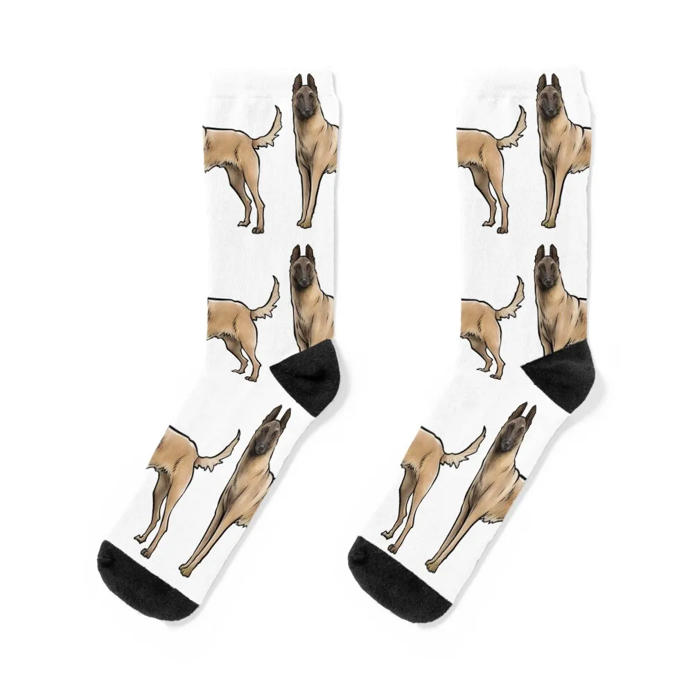 

Belgian Malinois Dog Socks with print Stockings man Children's luxury Girl'S Socks Men's