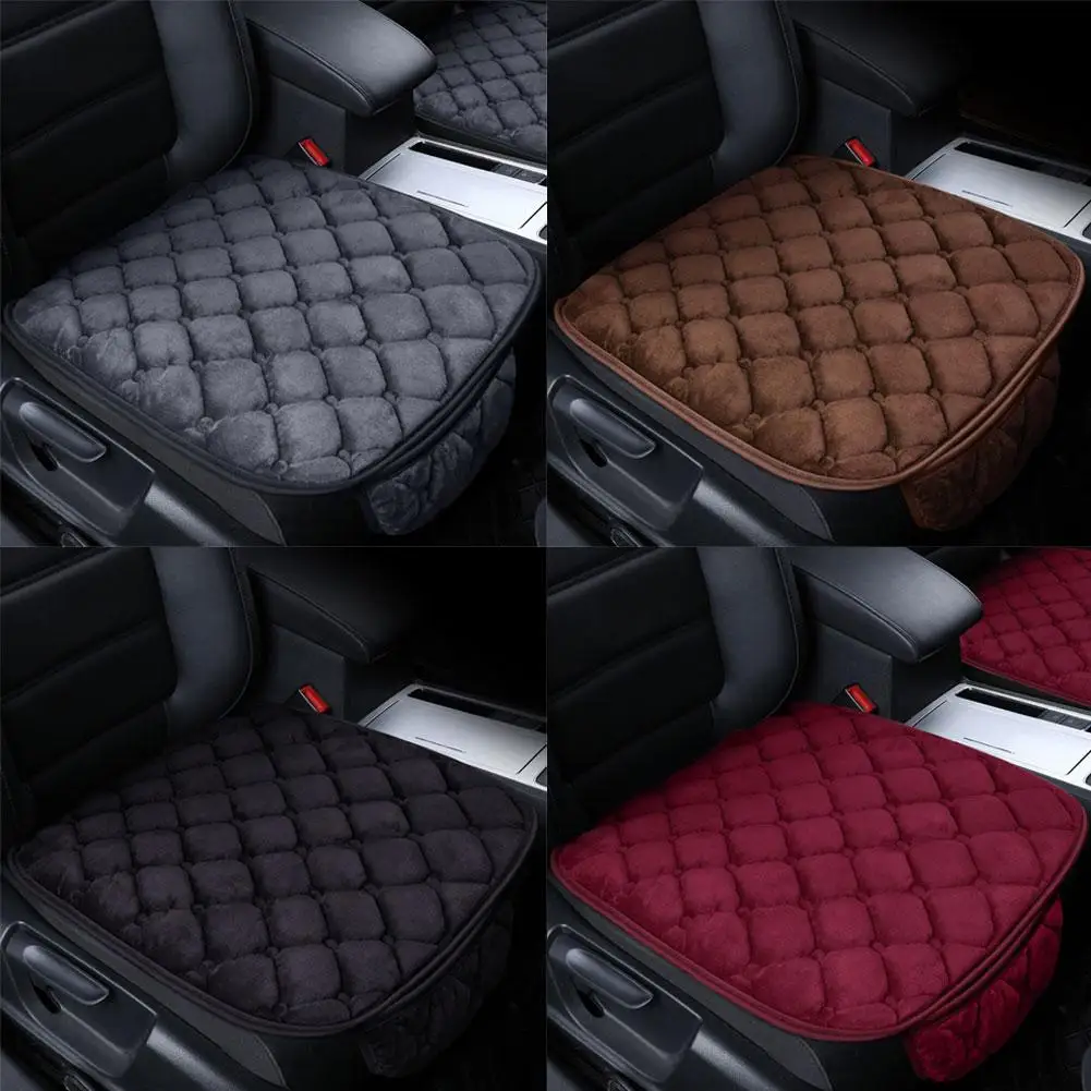 1Pc Winter Warm Car Front Seat Cover Cushion Universal Auto Soft Seats Cushions Automobile In Cars Chair Covers Protector Pad