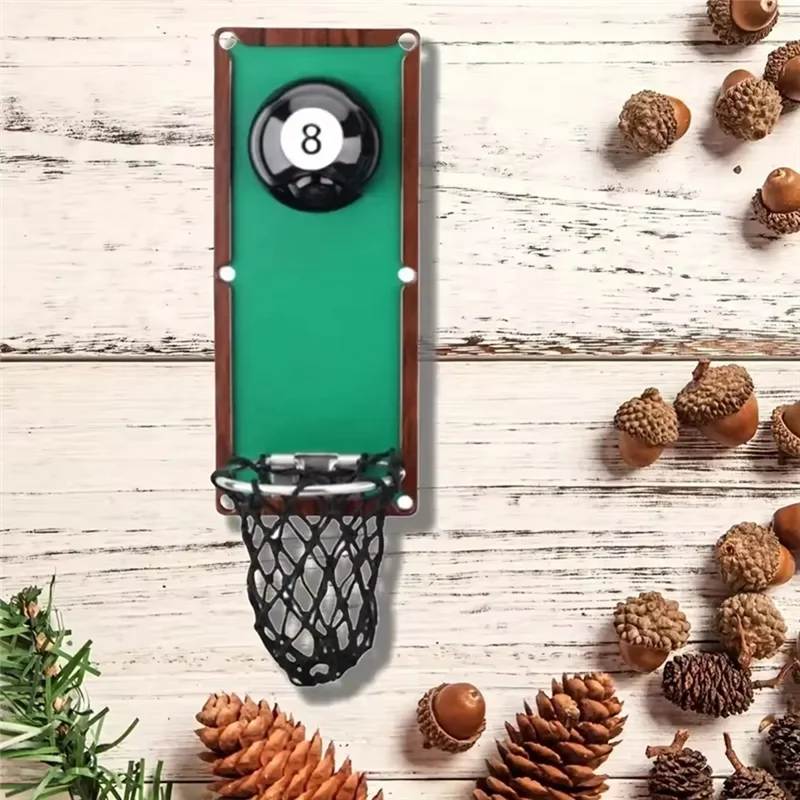 ABLK ビリヤードボールデザイン磁気ボトルオープナーキャップキャッチャー付き、パティオ用金属壁取り付けバーアクセサリー