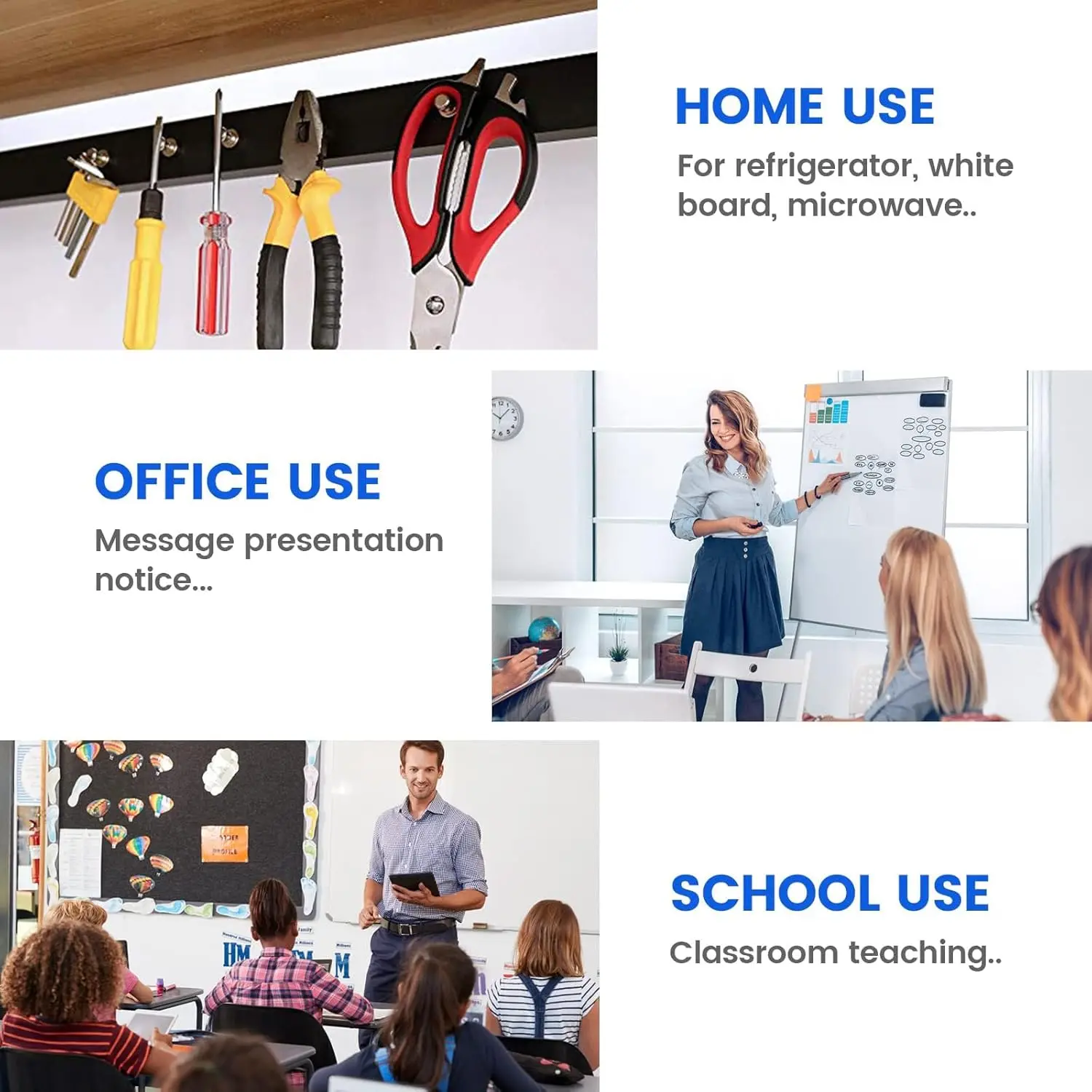 Magnetic Pins Pegboard with Storage Box Very Strong Conical Magnets Cork Board for Whiteboard Adhesion Magnets