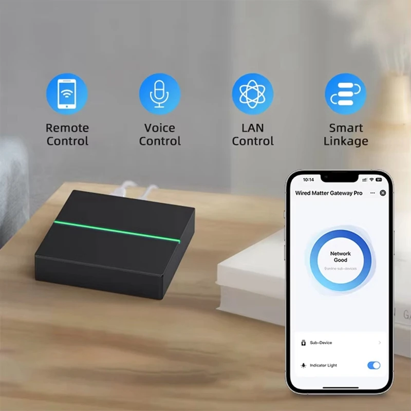 ABUL-Tuya Smart Matter Gateway Smart Home Hub يعمل مع تطبيق Google Home Alexa Support للتحكم عن بعد بوابة المادة السلكية