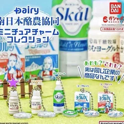 Bandai Gashapon Cute Kawaii Figure Anime Miniature Beverages Pendant Snack Food Milk Box Keychain Model Capsule Toys Gift