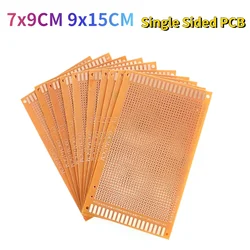 5PCS PCB Board 7x9CM 9x15CM Single Sided Protoboard yellow Universal Printed Circuit Board DIY Electronic Kit 7*9cm 9*15cm