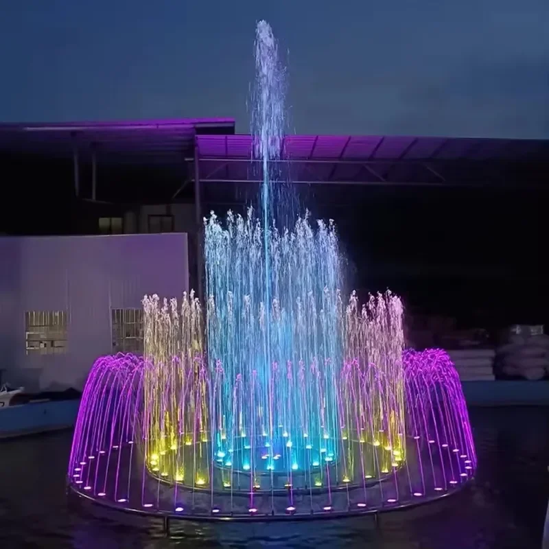 Artistic Dancing Musical Fountain Small Size Stainless Steel Custom Design Public Park Landscape Water Fountain