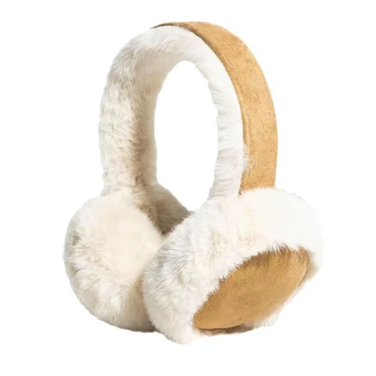 Soft & Cozy Classic Suede Plush Ear Warmers - Non-Slip Foldable Earmuffs for Men & Women Perfect Gift for Christmas