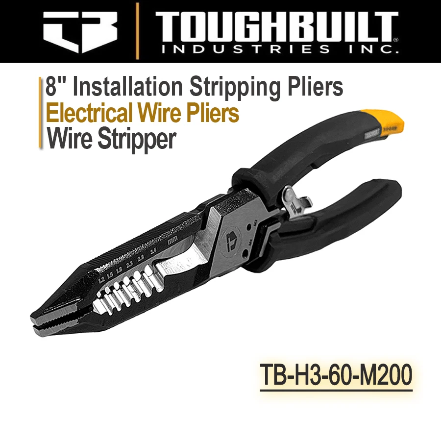 Toughbuilt-alicatadores Elétricos Multifuncionais de Decapagem Alicatadores Elétricos Cortador de Parafuso Ferramentas Manuais Tb-h360-m200 in