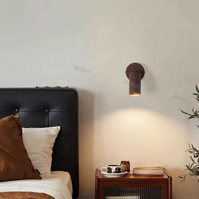 GU10 Bulb Changeable Wall Lamp Bedroom Beside LED Spotlights Surface Mounted Reading Light Industrial Style Silver Color Foco