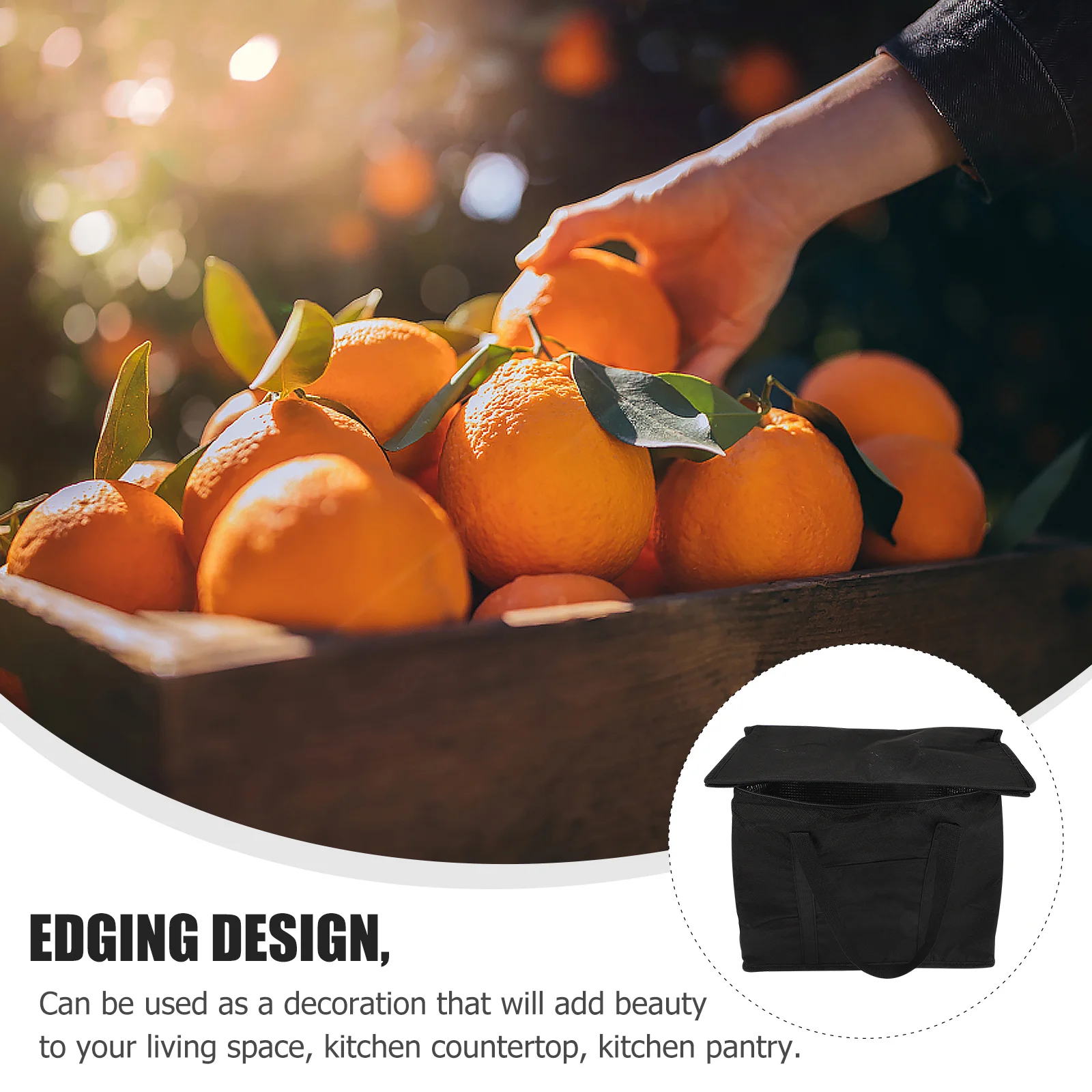 

1Pcs Foldable Shopping Bag Portable Durable Non-Woven Large Capacity Multipurpose Insulation Tote Shopping Pouch