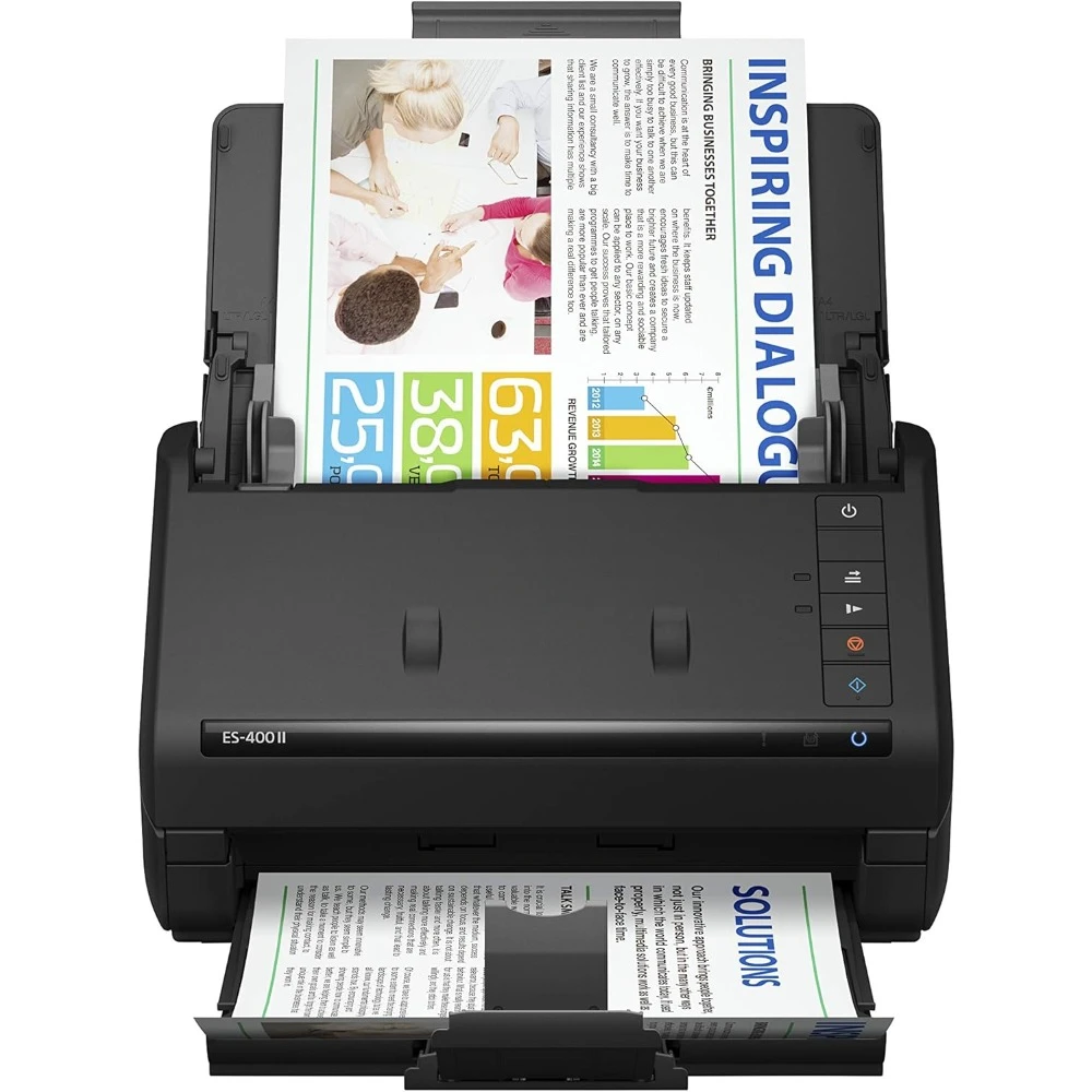 Workforce ES-400 II Color Duplex Desktop Document Scanner for PC and Mac, with Auto Document Feeder (ADF)