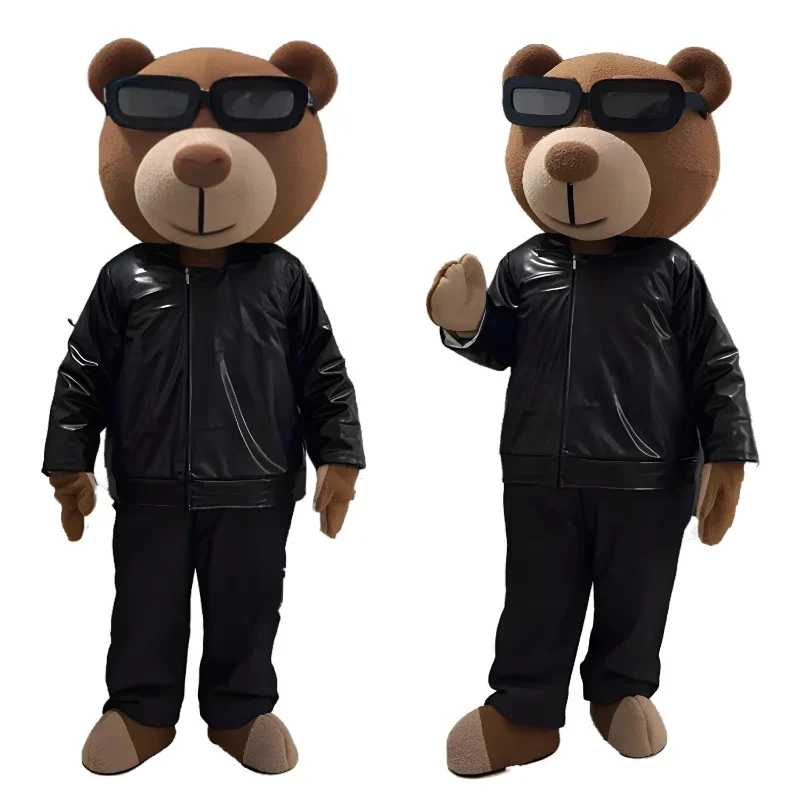 locomotive teddy bear mascot costume bear mascot suit for adults for carnival party