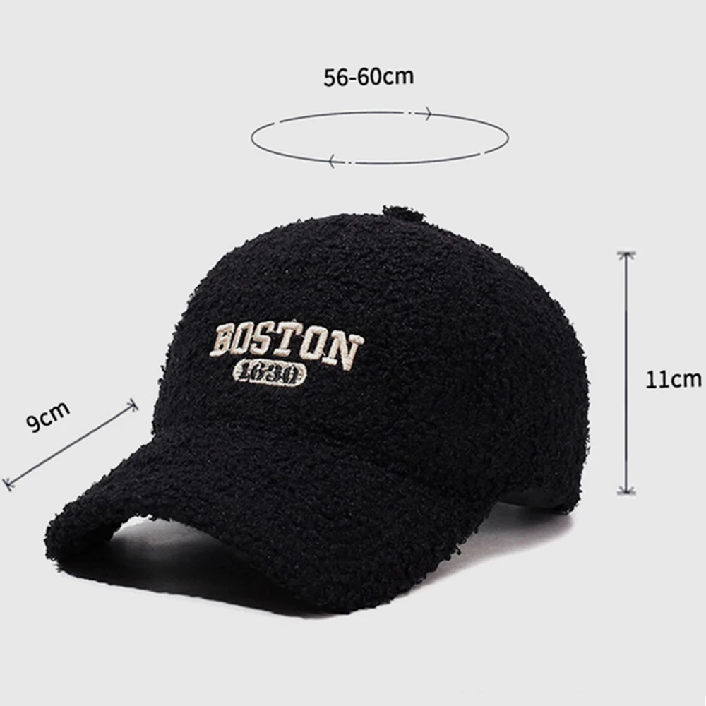 FS Luxury Brand Lambswool Hats For Men Black Beige Letter Embroidery Women Hats Fashion Street Baseball Cap Casquette Homme 2026 view 6