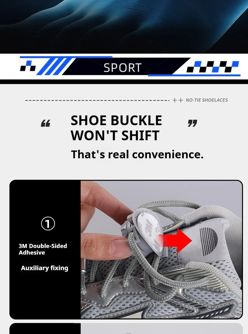 1 Paar Schnürsenkel ohne Schnürsenkel für Tennisschuhe, dickes Seil mit einfacher Drehverschluss-Schnalle, einfaches Schnürsystem, Schuhzubehör. – Detail 7