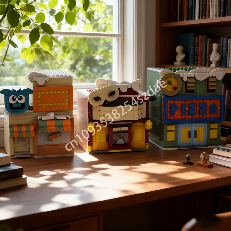 

1829 шт. MOC Club Penguin Plaza модель строительные блоки архитектура сборка DIY игрушки творческое образование Рождественский подарок кирпич