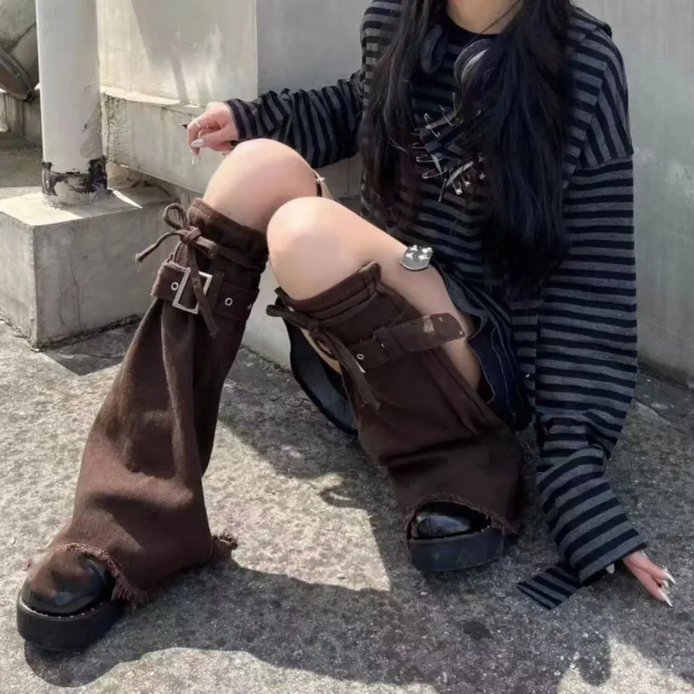 Fashion Y2k Leg Warmers JK Spicy Girl Trumpet Leg Covers Lolita Footcover Pile Up Socks Girls