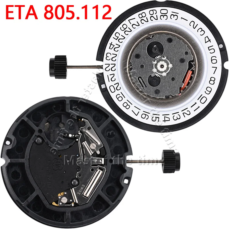 Nuevo movimiento Original suizo ETA 805.112 tres agujas 805112 accesorios de reloj de movimiento electrónico de cuarzo