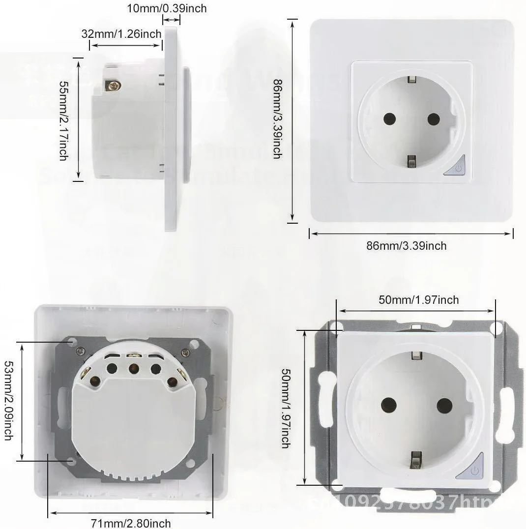 16a-tuya-wireless-smart-socket-wifi-wall-outlet-european-standard-2-hole-german-style-86-box-graffiti-design-child-safety