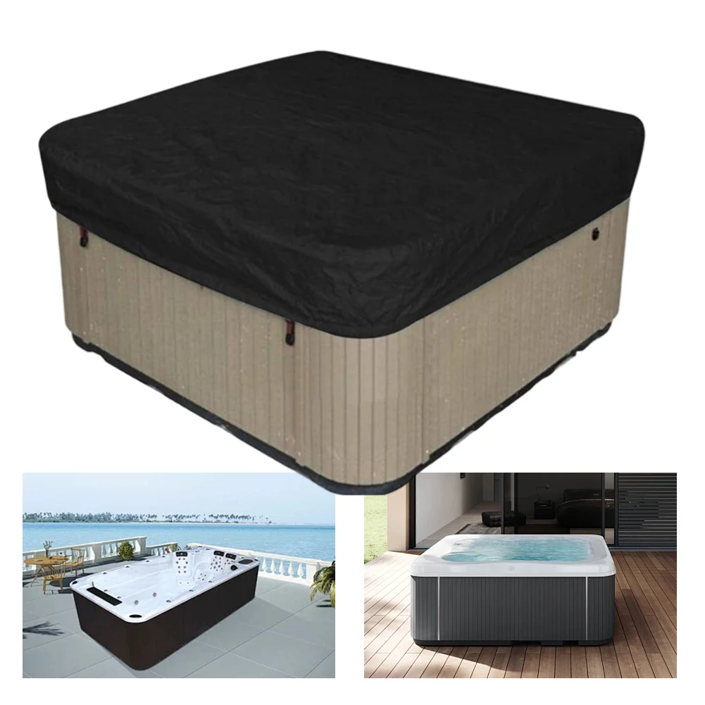

Spa Tub Dust Cover Bathtub Swimming Pool Waterproof Outdoor Falling Leaf Protector Cover Garden Courtyard Anti-UV Protector Part