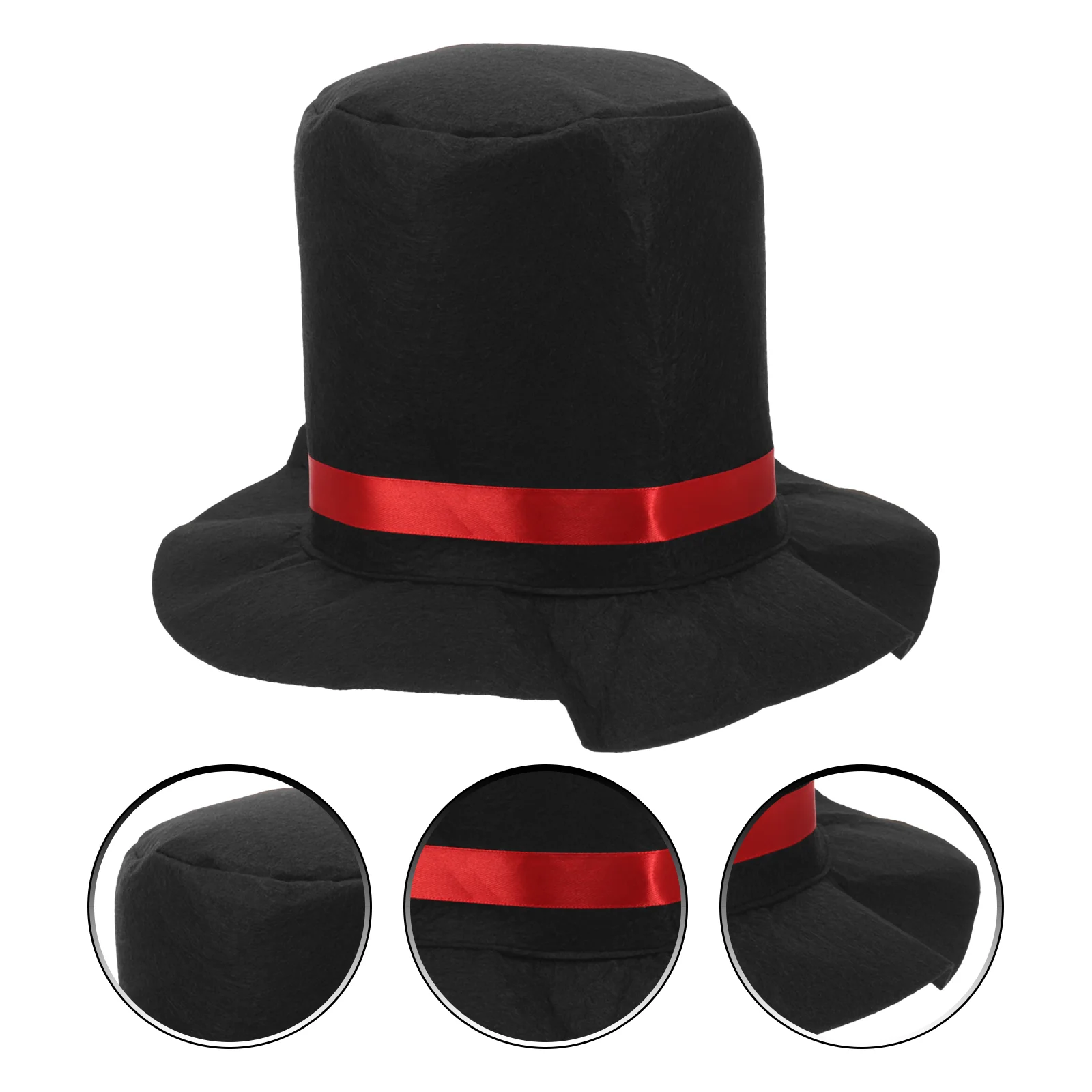 Snowman Topper Hat Cosplay Christmas Costume Cap and Nose Party Favor Photography Prop Making