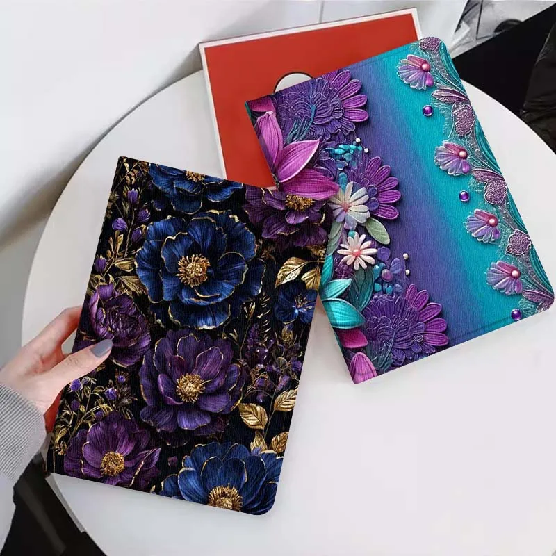 

Роскошный модный чехол с цветочным принтом для планшетов Xiaomi Mi Pad Mini 4 5 6 7 SE Pro Plus, Redmi Pad 2 SE 2025 8.8 11, складной чехол для планшета