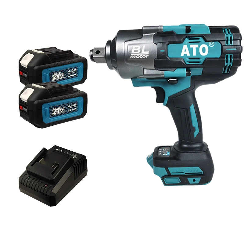 ATO Power Tools Brushless Cordless Impact Wrench  3/4 High Torque Electric Impact Wrench 1860NM For Makita 18V Battery