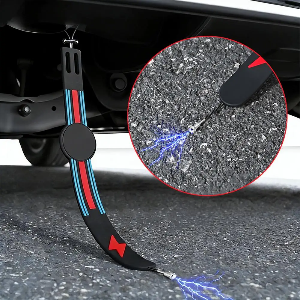 1/2PCS Car Anti-Static Belt Earth Ground Wire Belt Anti-Static Flex Strip Vehicle Truck Efficient Electrostatic Strip Canceller