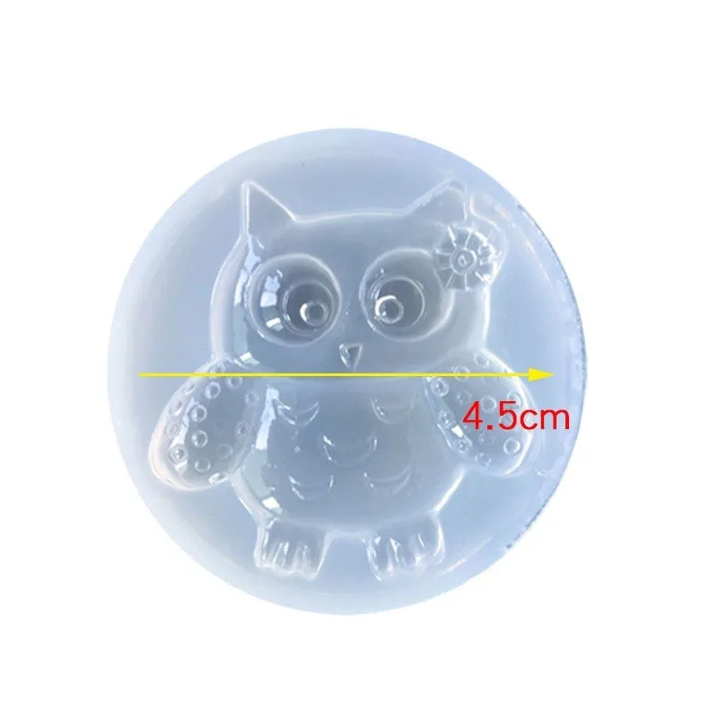 Owl Silicone Mold Mobile Phone Case Patch Jewelry Accessories 16251