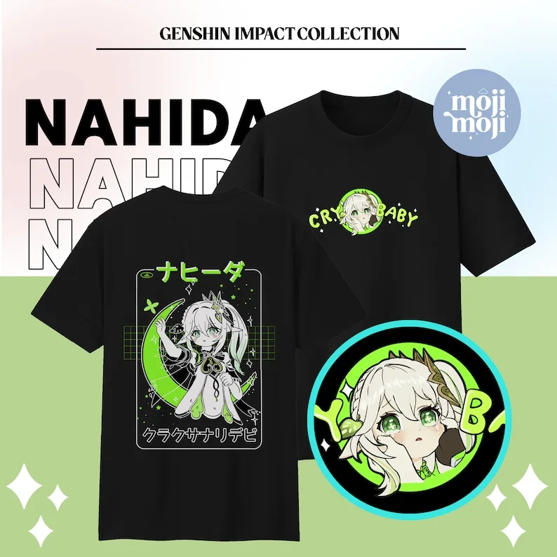 Genshin Impact Nahida T-shirt, Genshin Kusanali Shirt