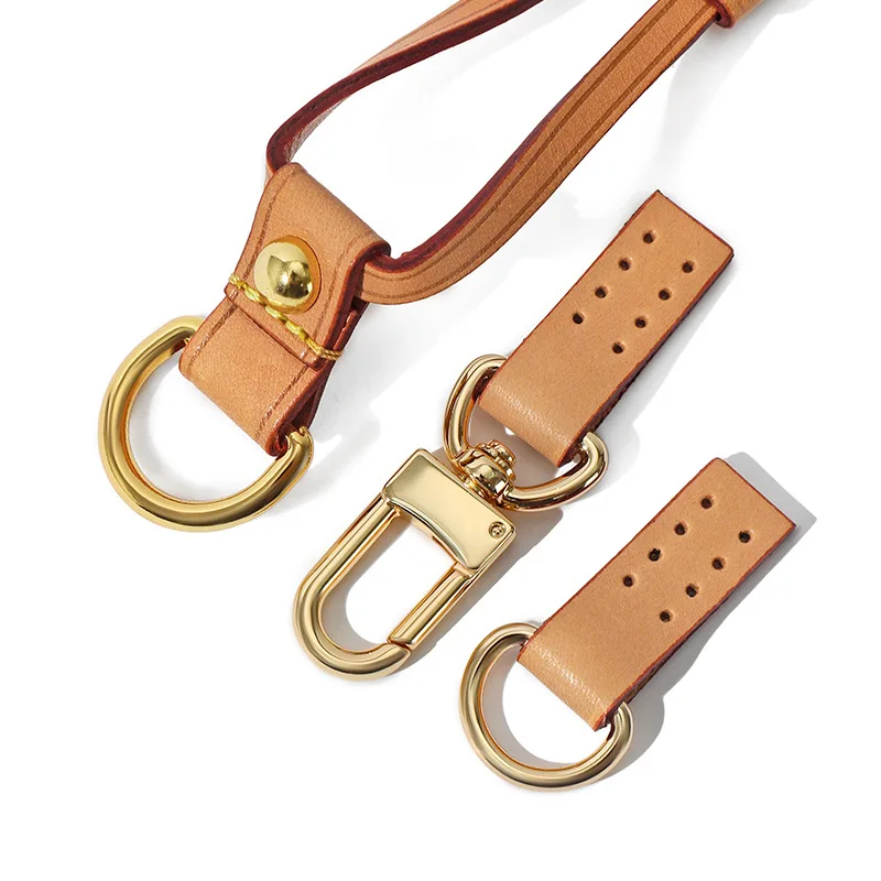 First-layer Cowhide Shoulder Strap Side Straps Kits Replacement for LV Neverfull Handbag Leather Kit Handle Straps Solution