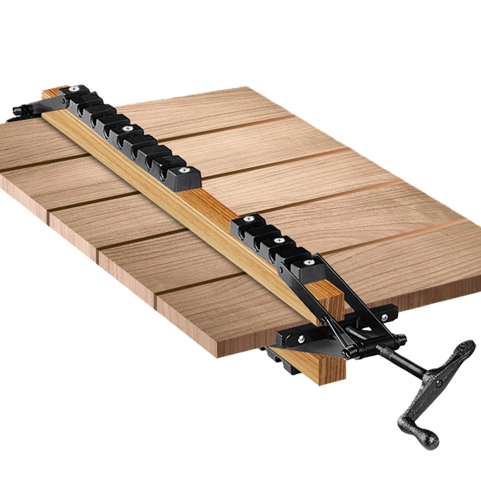 Panel Clamps Woodworking No Dead Corners 4-Way Pressurize Release Clamp for Bonding Tabletops Shelves Laminate Surfaces