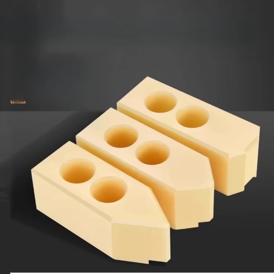 CNC Lathe Nylon Hydraulic Chuck Soft Jaws 5 6 8 10 inches 90 Degree 120 Degree Three-jaw Jaws Plastic Oil Hydraulic Claw