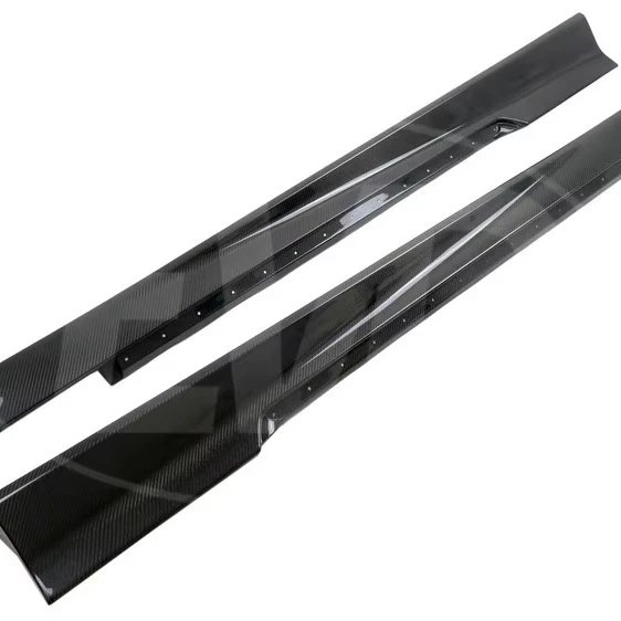 

For Chevrolet Camaro V6 V8 2010-2013 Carbon Fiber Side Skirts