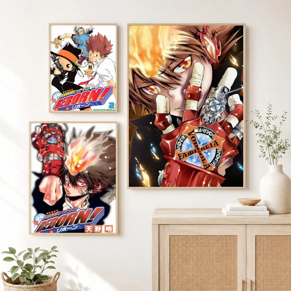 Classic Anime R-Reborn Poster Self Adhesive Wall Art Decor for Bedroom Living Room Office Home Decor Gift