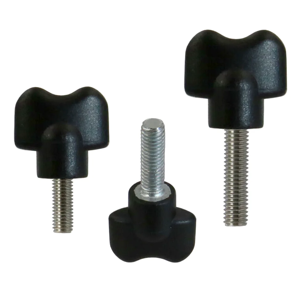 M3-M5 Bakelite Butterfly Knob Carbon Steel 304 Stainless Steel Thread Handle Hand‑Tight Adjustment