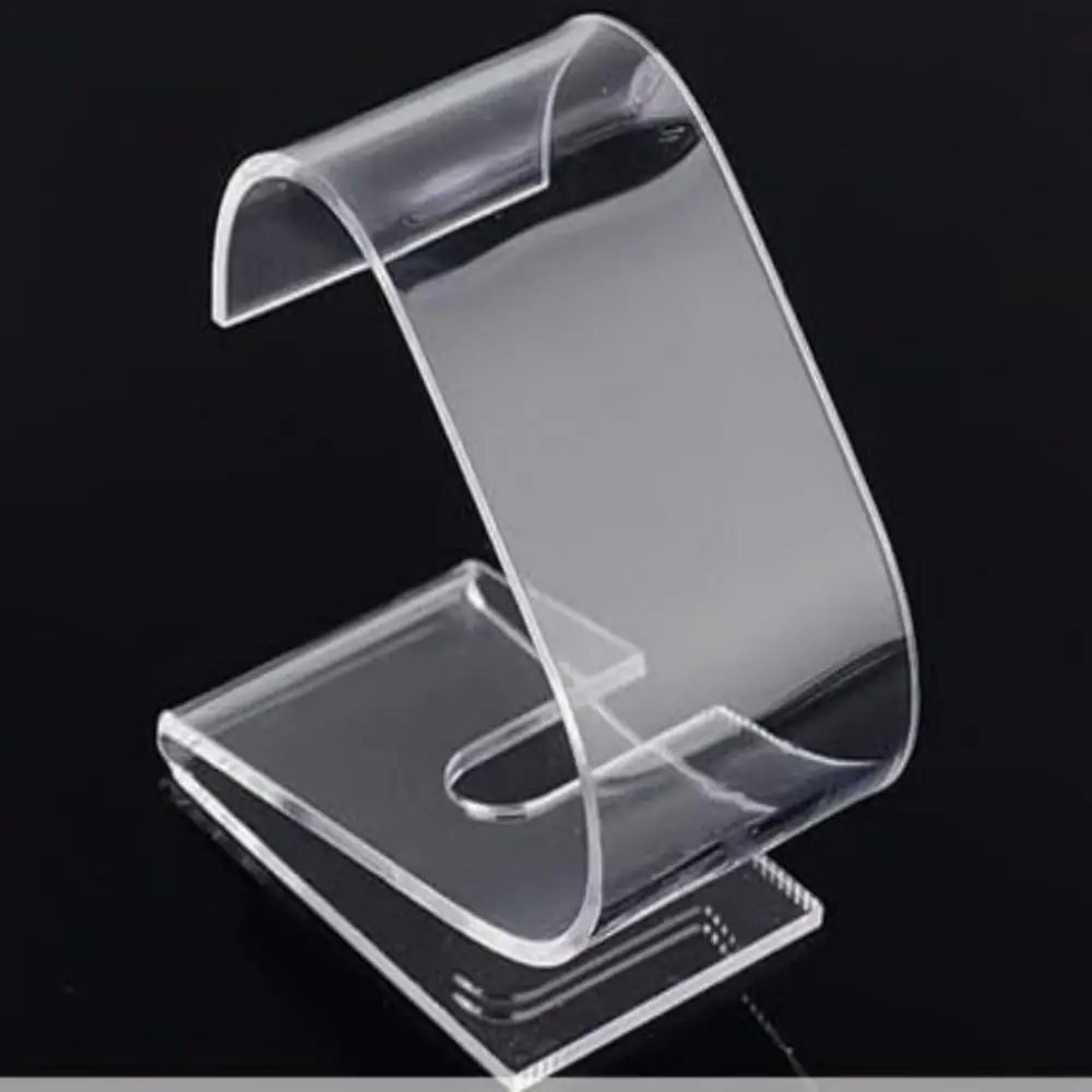 الاكريليك ساعة عرض موقف شفاف الدعامة تخزين حامل بيع عرض حالة مستقرة ساعة رف شاشة سوار ساعة اليد الوقوف #1