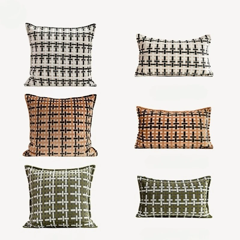 30X50/48X48CM Cut Velvet Throw Pillow Cover Modern Light Luxury Waist Cushion Cover Decor Home Decorative Pillowcase 2026 New
