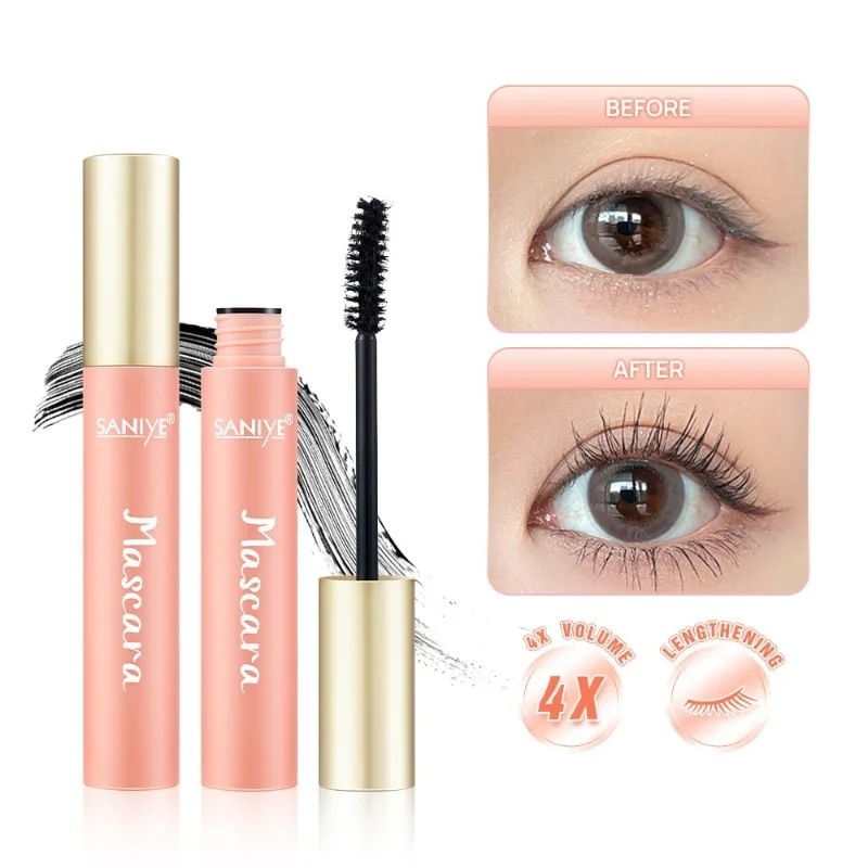 Mascara Waterproof and Perspirant Resistant Curled Slender Thickened Quick-drying Long-lasting Naturally Enlarges Eyes