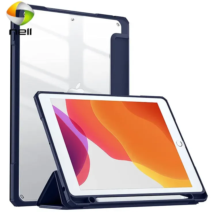 Capa porta-lápis para ipad mini 6 8.3 2021 m1 4 5 10.2 8th 7th 9th geração dura funda air 4 10.9 pro 11 3 10.5 2 9.7 capa