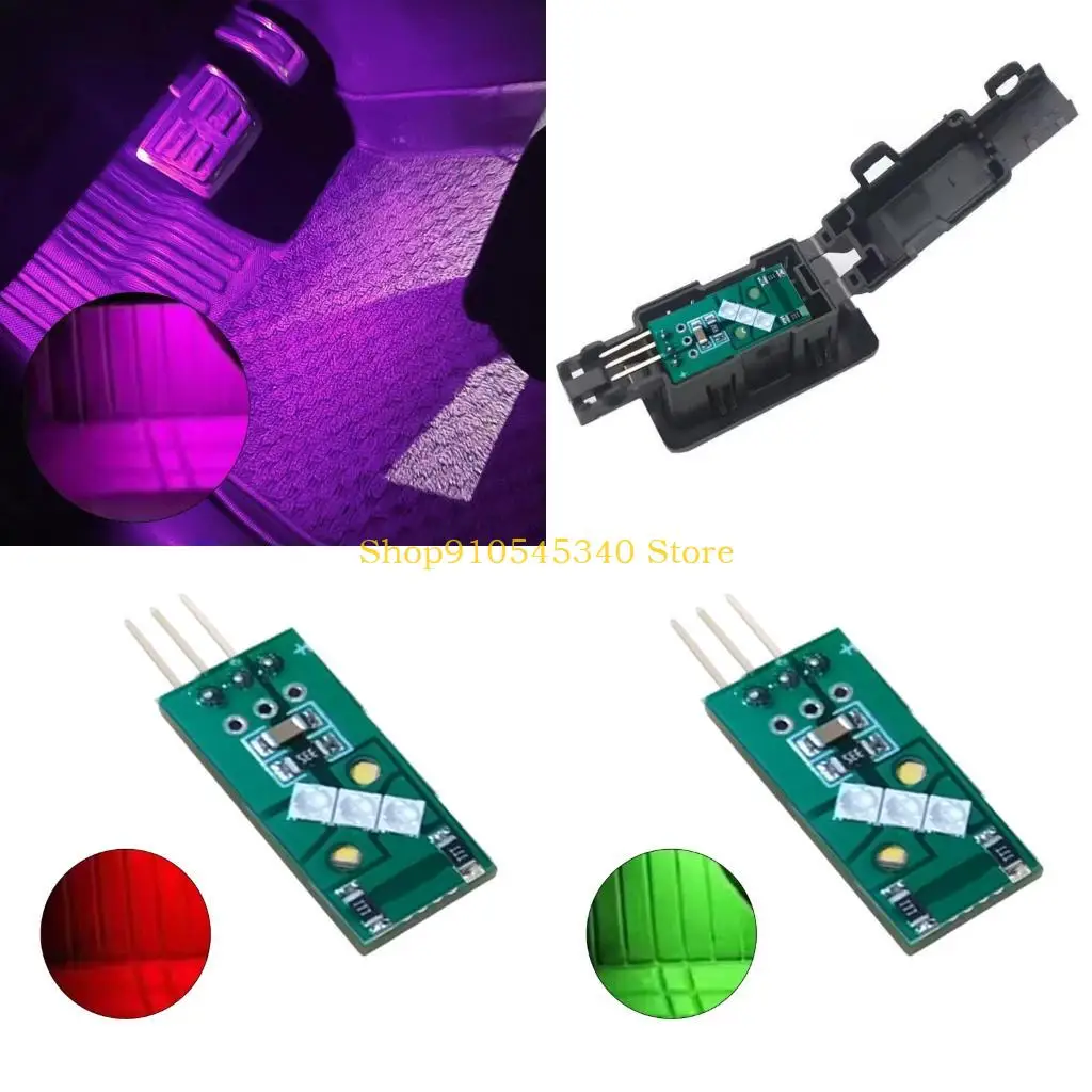 U2JA Bright LED Rear Compartment Light Plastic Housing Car Footwell Ambience Light Lamp LED for XC90 XC40