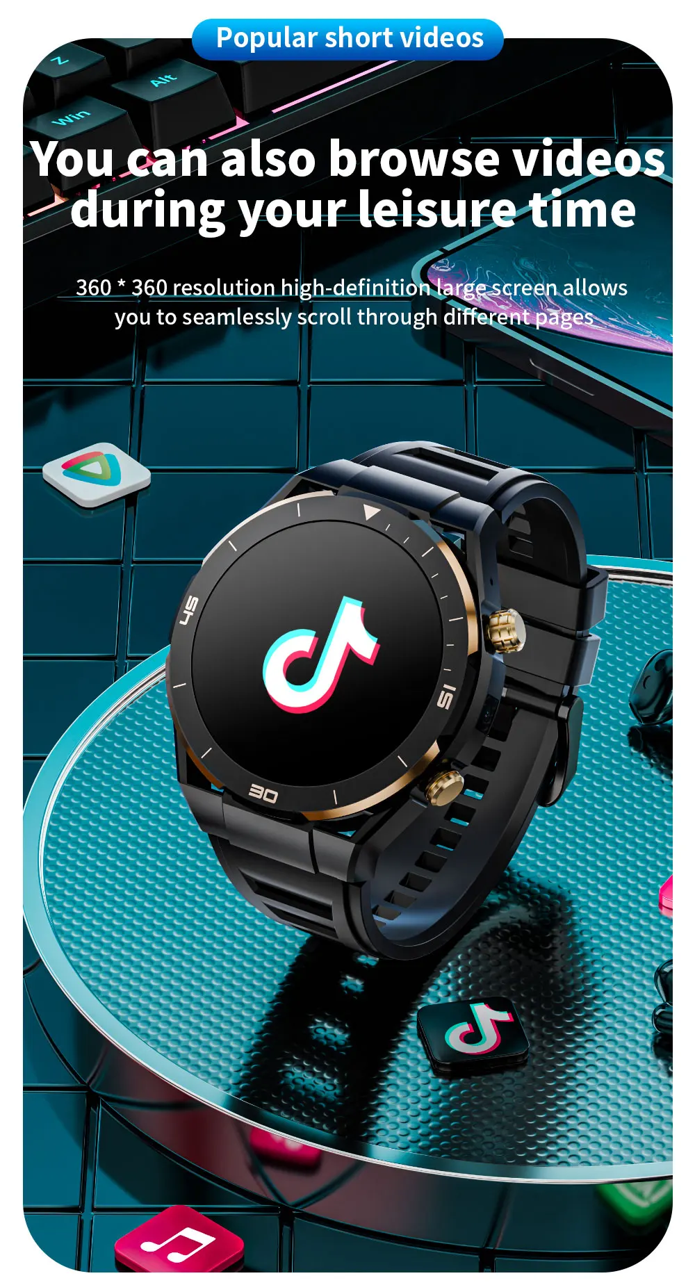 PG888 4G Android 8.1 OS Smart Watch Men 1.54'' GPS 2GB 32GB 200W HD Camera 4G SIM Card WIFI  Video Call Smartwatch PK S998 S999