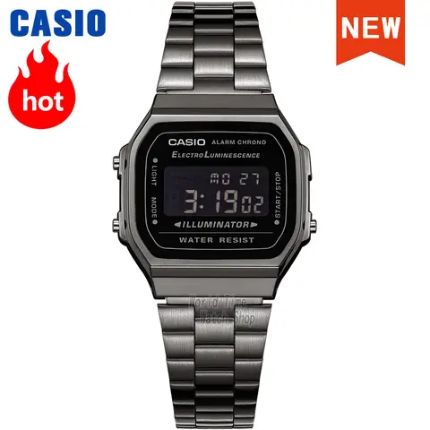 Reloj Casio para hombre, moda de negocios, diseño moderno, pantalla analógica, movimiento de cuarzo, resistente al agua A168WGG-