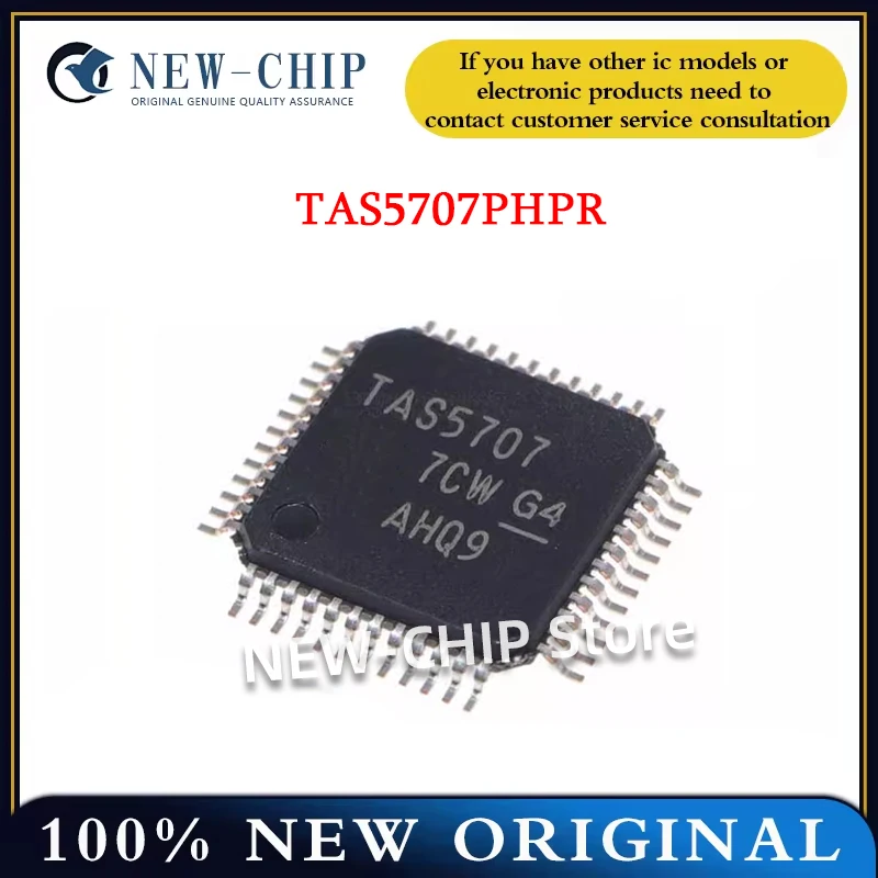 5PCS-100PCS/LOT   TAS5707PHPR  Screen printing  TAS5707  QFP48 Class D audio amplifier chip IC New original