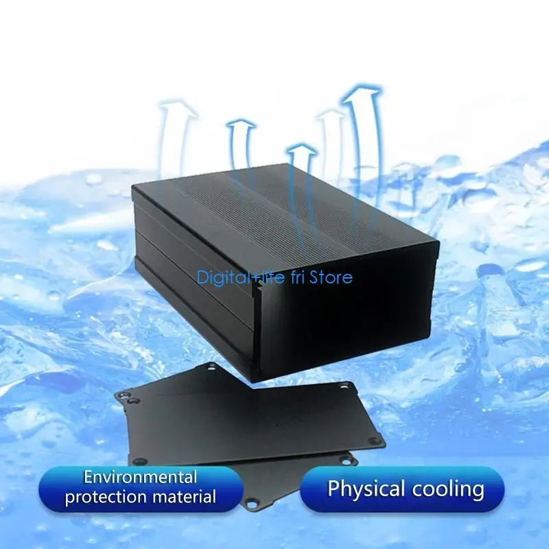 E06D Aluminum Cooling Box Electronic Enclosure for Case for Shell Protect Box 5.91x4.