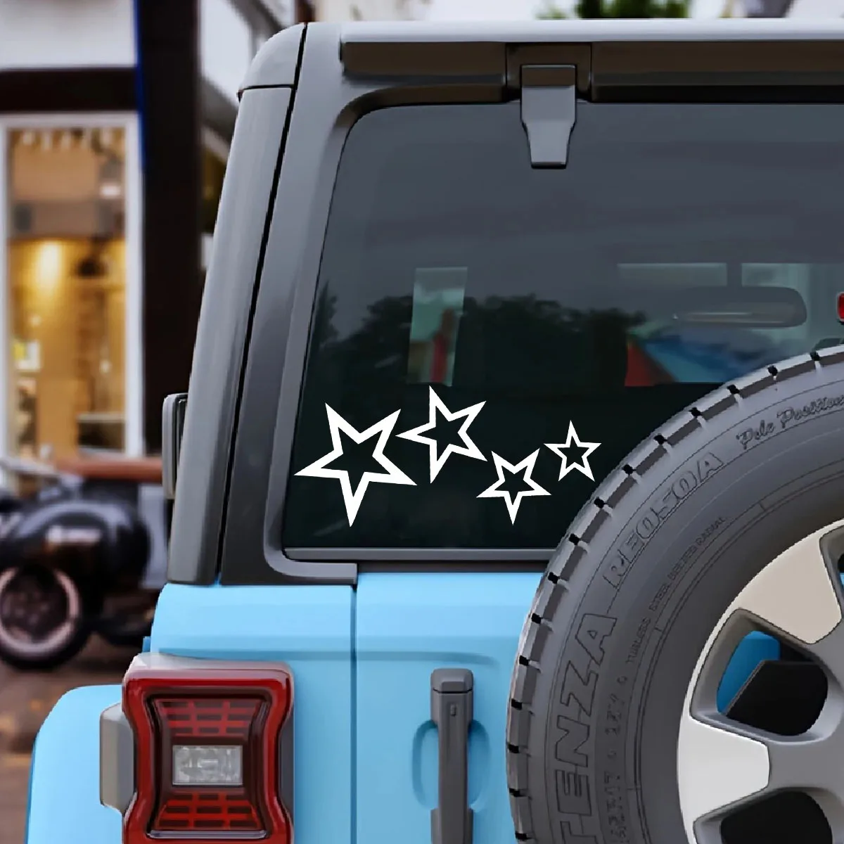 Five-pointed star decorative stickers, star stickers, stickers for rearview and side mirrors, car stickers