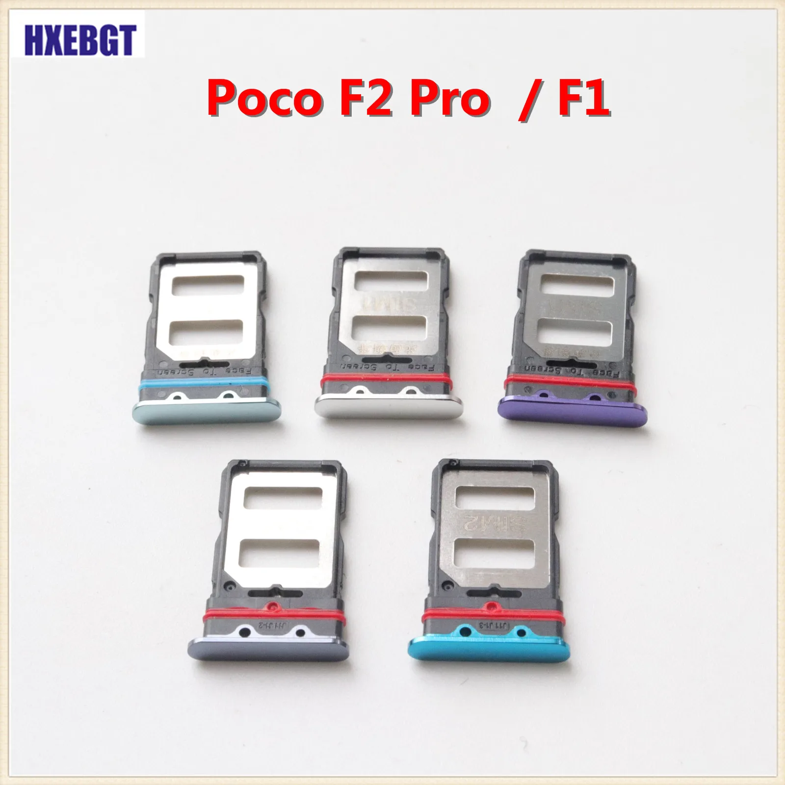 For Xiaomi Poco F2 Pro F1 Pocophone High Quality  Sim Card Tray Holder SIM Tray Slot Holder Adapter Socket Repair Parts