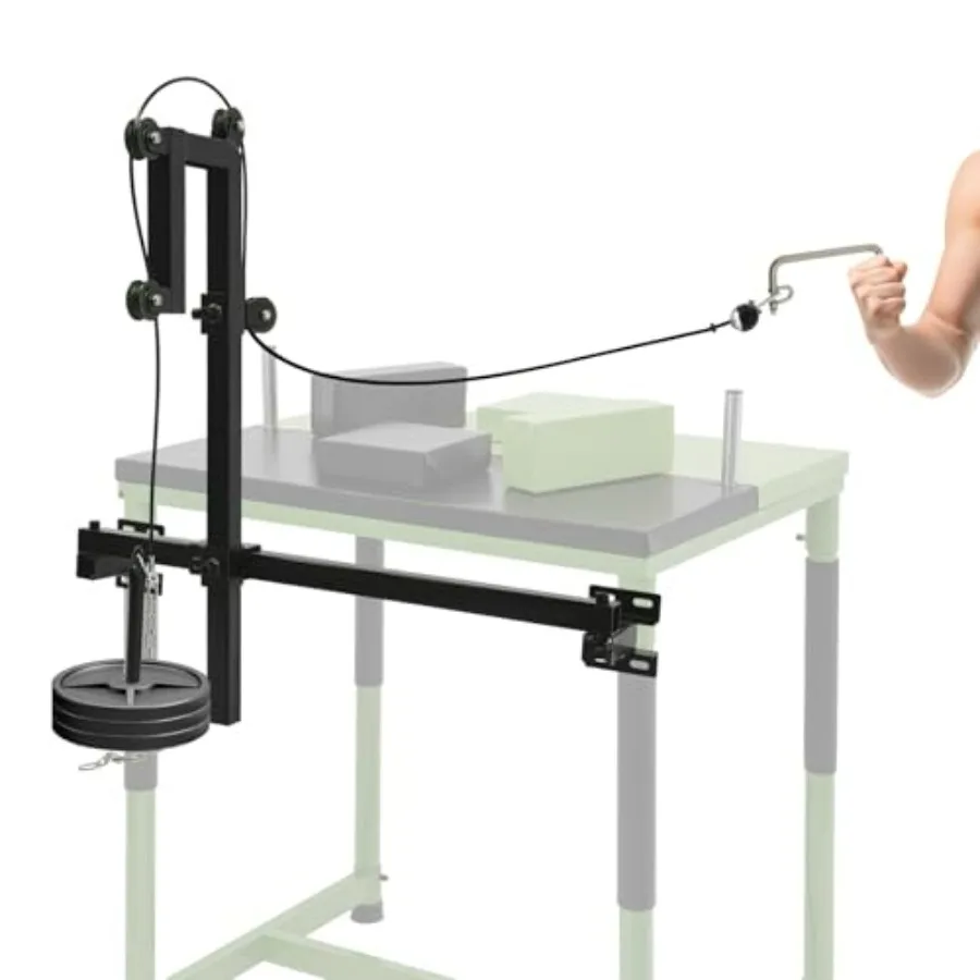 معدات تدريب مصارعة الذراع الاحترافية مع بكرات ناعمة ومقبض مريح للاستخدام المنزلي وصالة الألعاب الرياضية بسعة 440 رطلًا #2