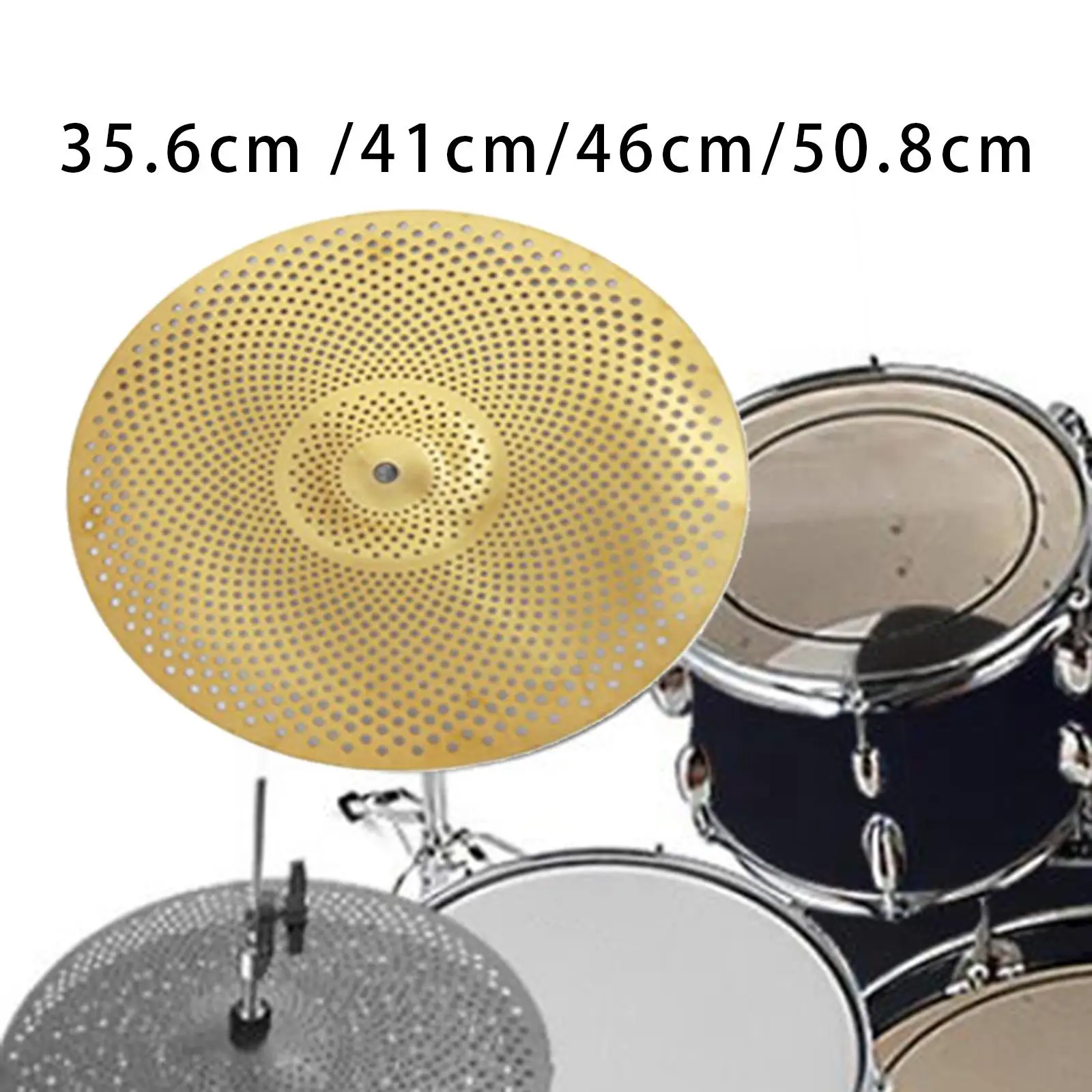 Drum Cymbal Percussion Accessory Quiet Drum Cymbal, Practice Cymbal, Low Volume