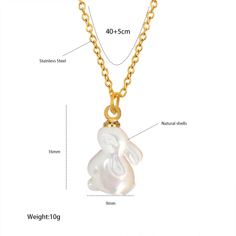 Fashion Temperament Joker Chain Necklace Women\'s Jewelry New Korea Exquisite Simple Rabbit Pendant Necklace